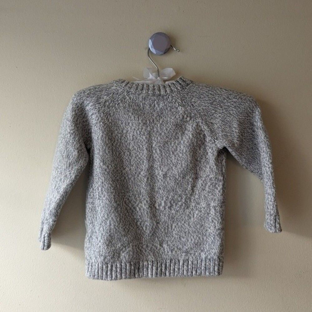 Tea Collection Reindeer Baby Sweater 12-18mos Gray - Picture 2 of 6